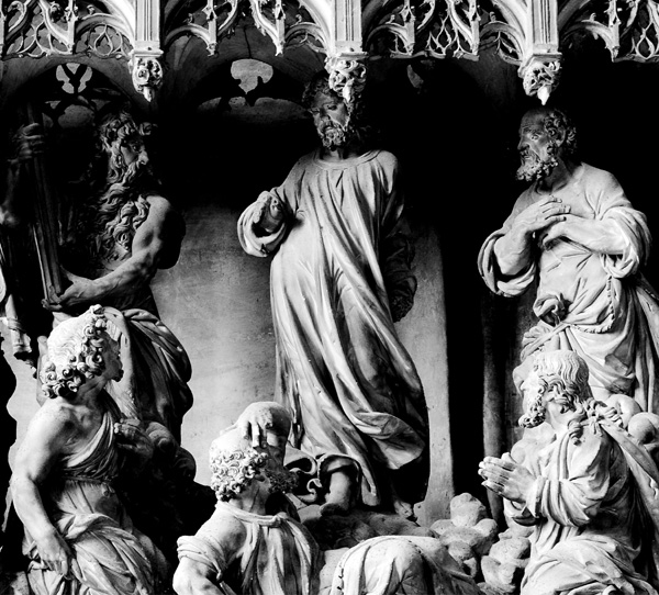 La Tranfiguration. Jesus a emmené Pierre, Jacques et Jean au Thabor. Thomas Boudin.
