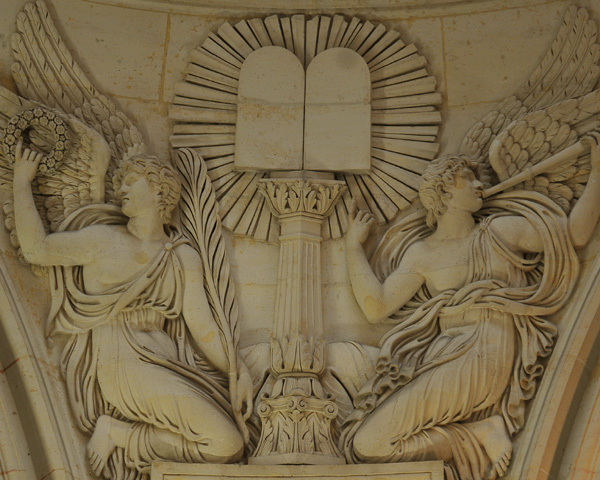 Deux anges devant les Tables. Antoine François Gérard.