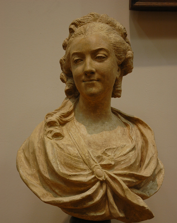Madame de la Popelière. Jean Baptiste Houdon.
