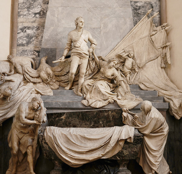 Monumnent funéraire du duc de Saxe. Jean Baptiste Pigalle.