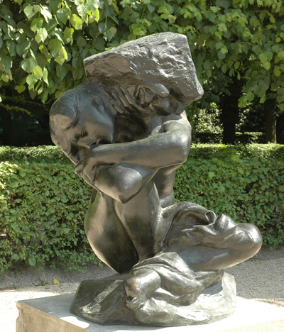 Cariatide portant sa pierre. Auguste Rodin.